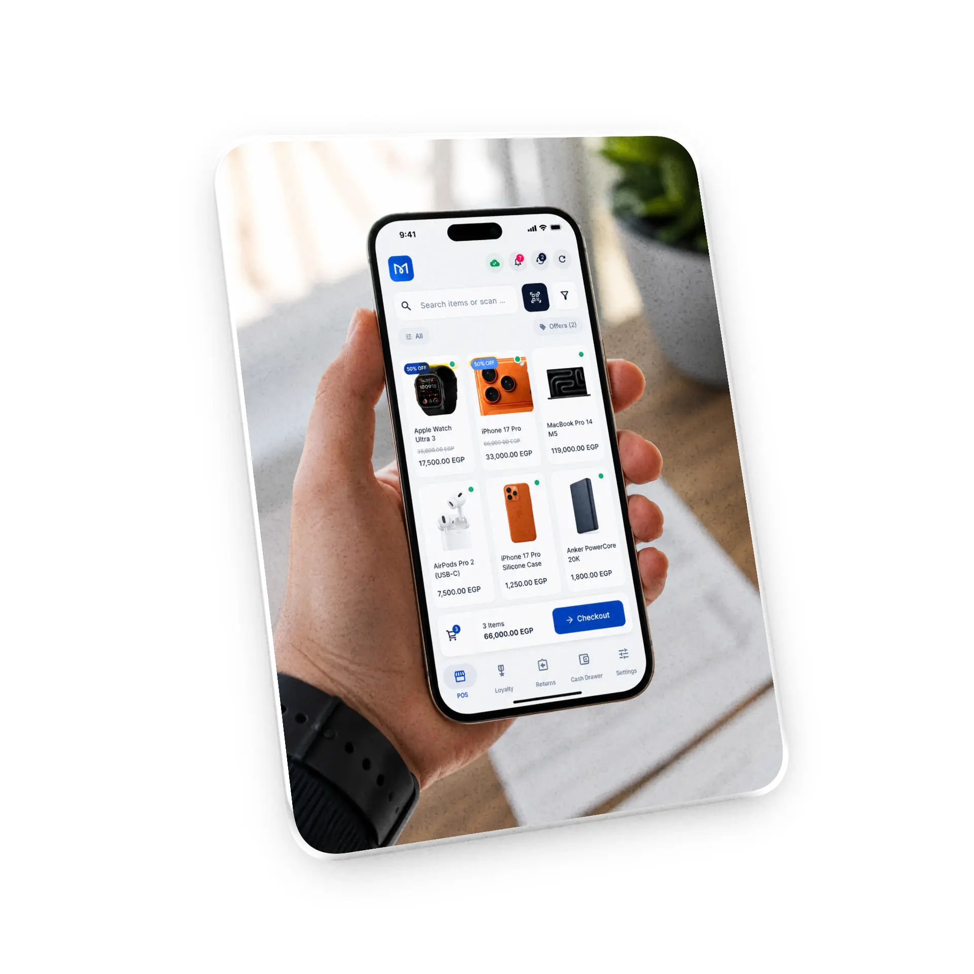 Managely Mobile App — POS